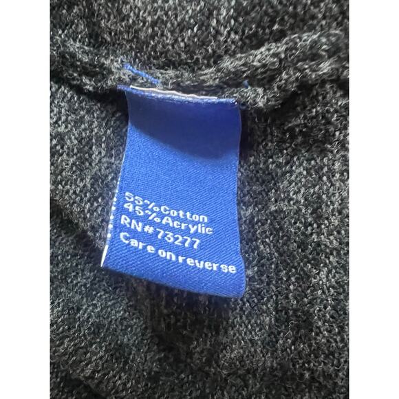 Apt. 9 Black And Gray Marled Button Up Cardigan Size M - Picture 4 of 5